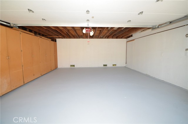 Garage with fresh painted floor Garage with fresh painted floor