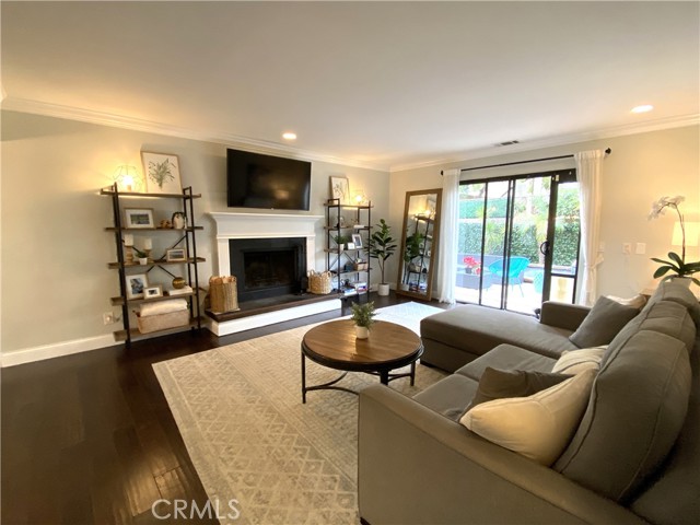 Family room with access to rear yard