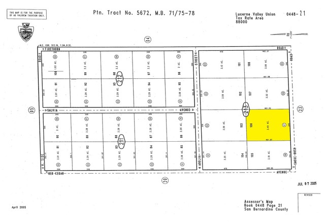 Detail Gallery Image 7 of 7 For 0 Smoke Bush Rd, Lucerne Valley,  CA 92356 - – Beds | – Baths