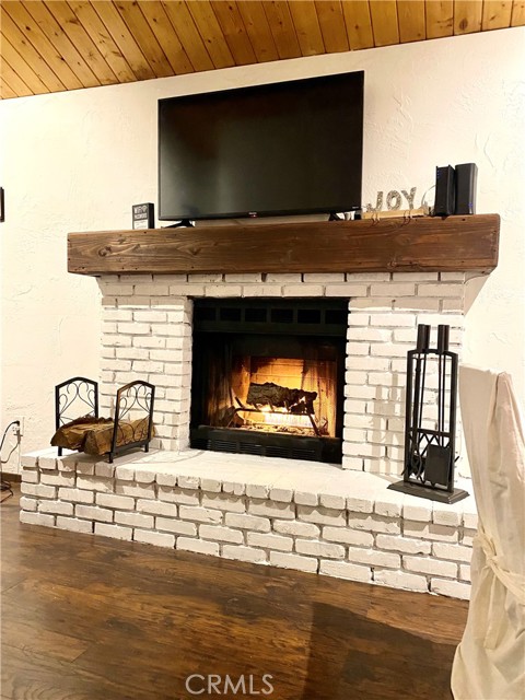 Updated fireplace