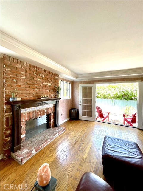 The Great Room leads directly our to the private front patio space.
