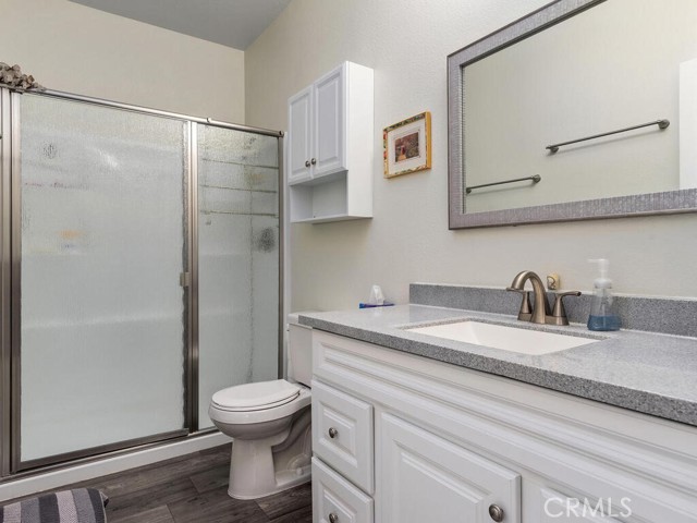 ADU bathroom with step-in, oversized shower