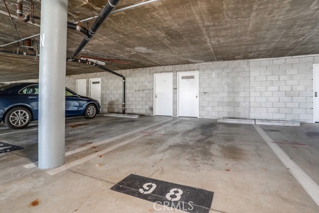 Parking space with storage.