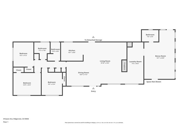 Detail Gallery Image 40 of 41 For 416 Jean, Ridgecrest,  CA 93555 - 3 Beds | 3 Baths