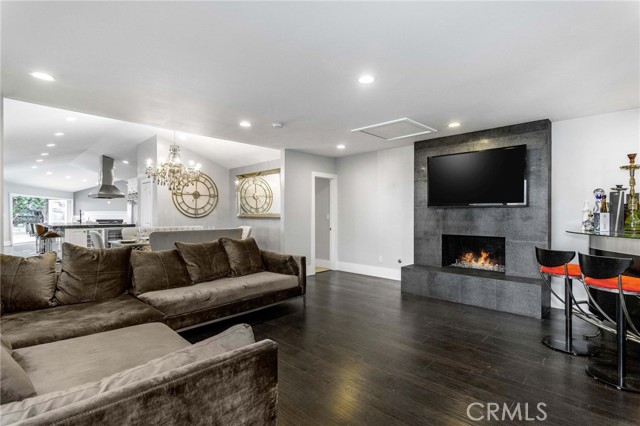 Relax by the cozy fireplace on a cool evening.