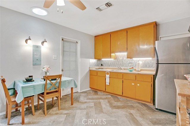 Cute Kitchenette and Breakfast Nook at the Mother-In-Law Quarters.