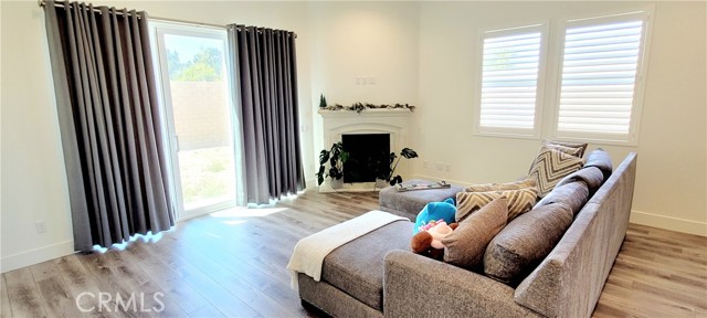 Fireplace in living room