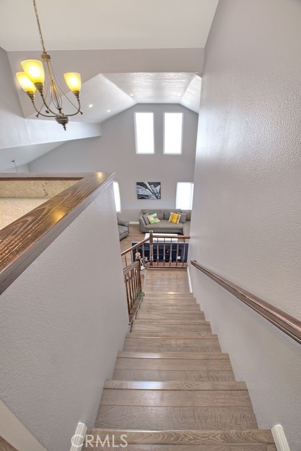 Staircase w/skylights