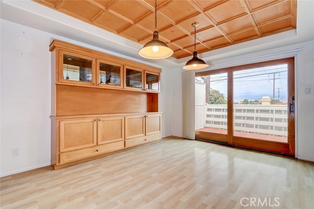 DIning area and deck with a view