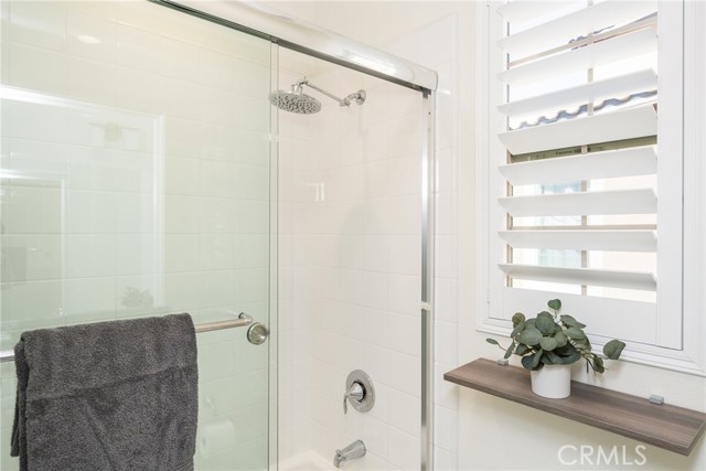 Updated Shower with Modern Fixtures and Natural Light