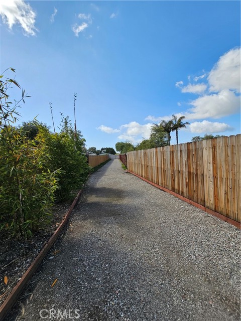 Driveway to rear of property