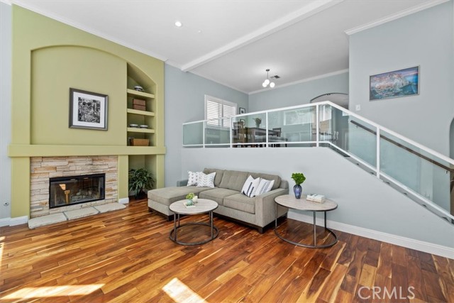 Fireplace in the Formal Living Room