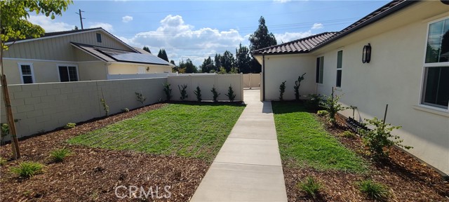 Fated front/side yard.