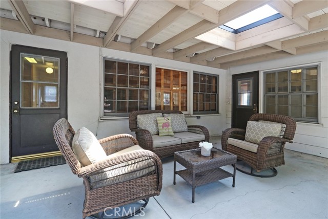 Patio with view towards mudroom