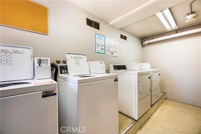Convenient common laundry room on each floor.