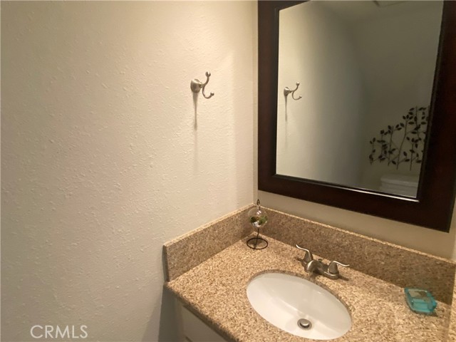 Downstairs vanity mirror