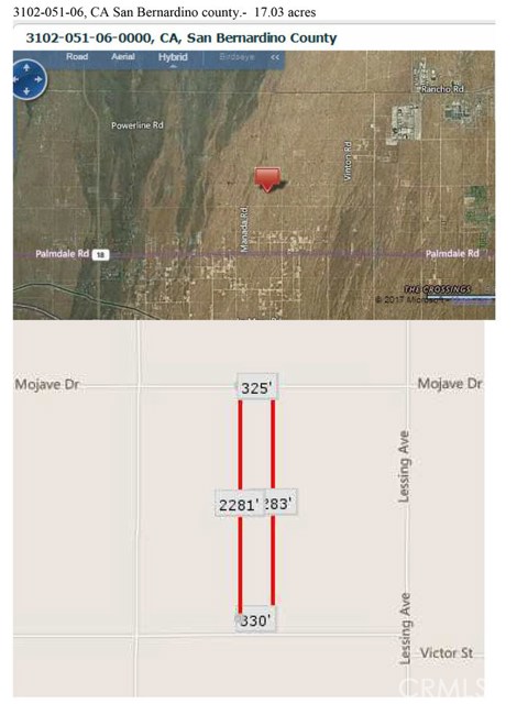 0 Mojave/Sonora Rd Road