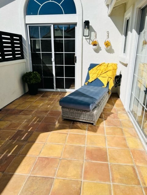 Upstairs patio off master bedroom