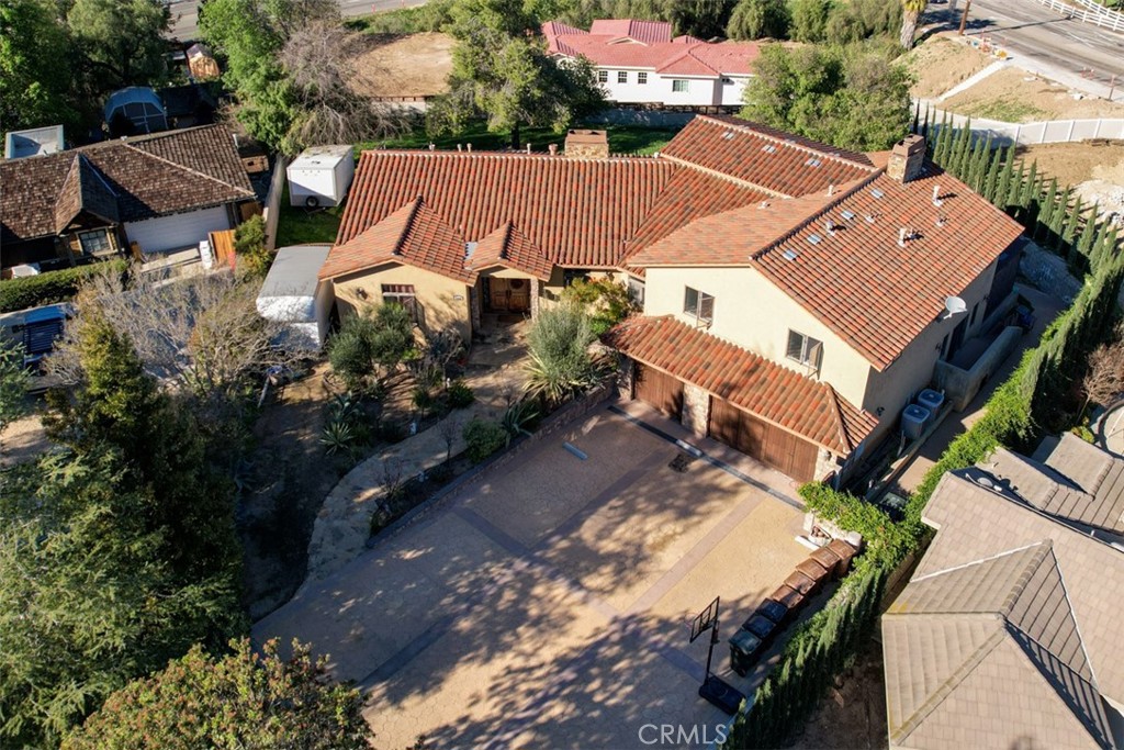 Aerial of Property, Large Driveway, RV Parking