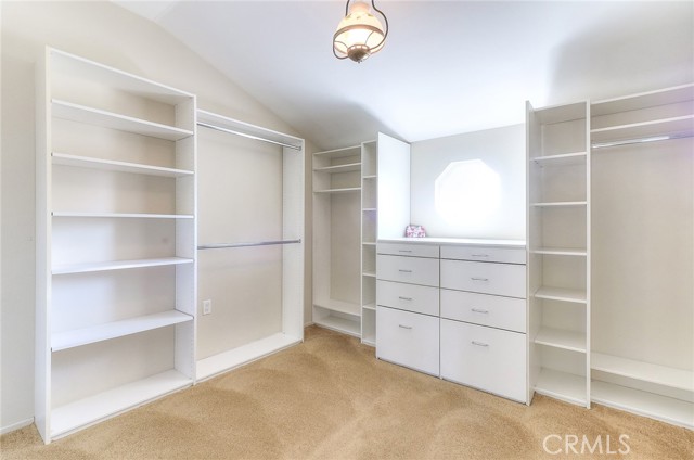 A large walk-in closet.