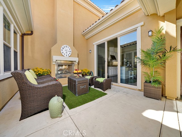 Private Courtyard with Gas Fireplace