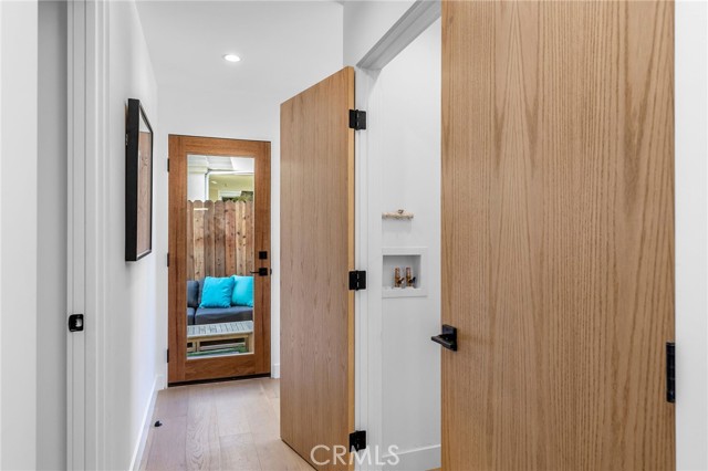 Laundry Room is downstairs and can hold a stackable set or side-by-side.