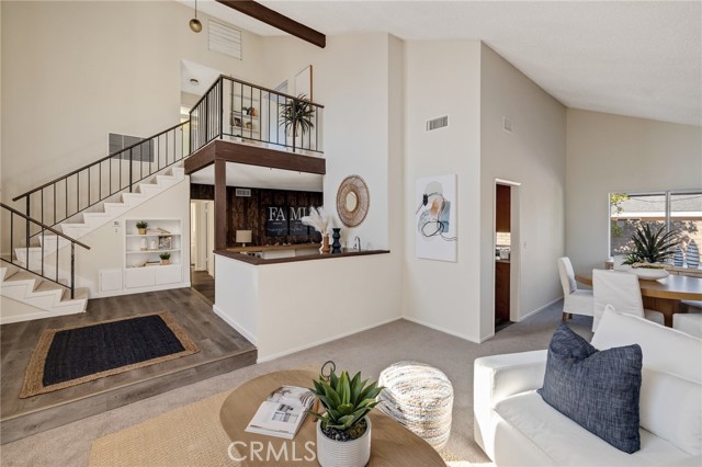 Wet Bar Area that looks into both the family room area and the formal living area