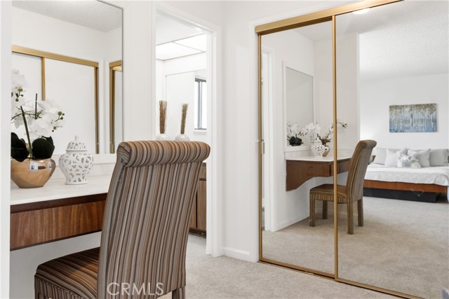 with plenty of closet space