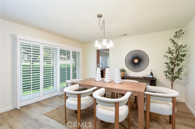Formal dining space