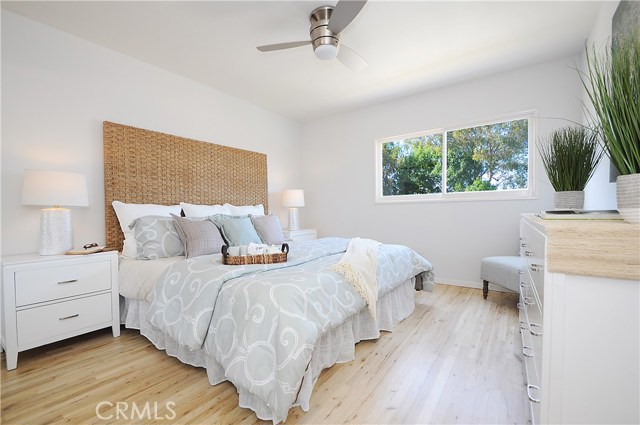 Master bedroom with some city lights view!