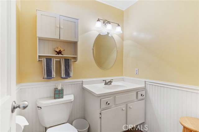 Updated Downstairs Half-Bathroom with Beadboard