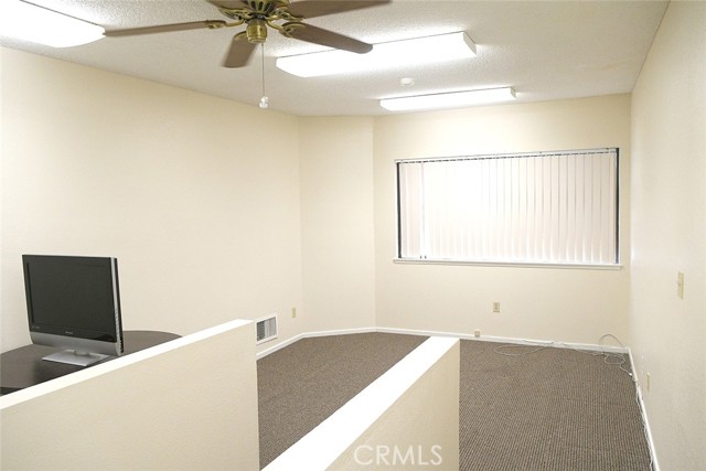 Upstairs office space view coming up stairs