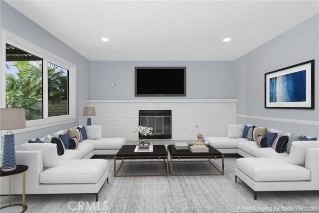 Family Room- Virtually Staged