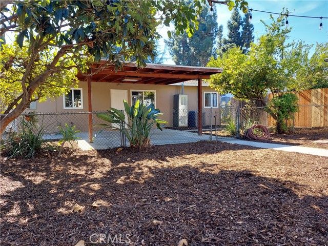 View from the Back house to the main house covered patio