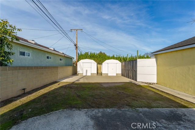 2 large sheds in rear of property