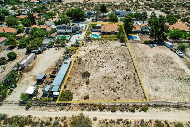 Arial view of property