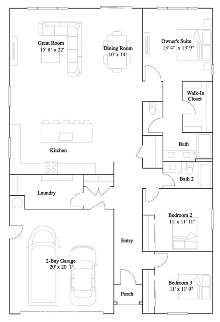 Detail Gallery Image 2 of 2 For 27399 Cowbell Ct, Menifee,  CA 92586 - 3 Beds | 2 Baths