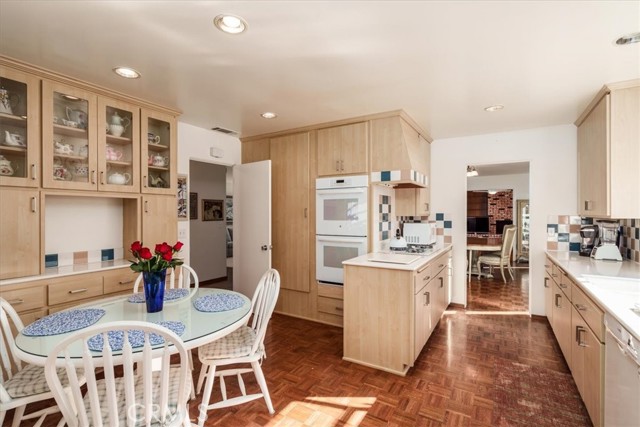 Breakfast nook and kitchen.