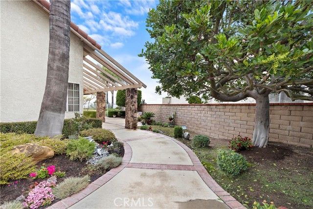 Walkway to the front door.