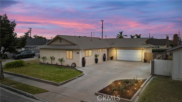 Welcome to 6324 Arnold Way, Buena Park 90620! 
This 1497 sqft,  3 Bedroom, 2 Bath home features a completely remodeled interior with modern upgrades, new roof and impeccable style throughout. From the moment you step inside this newly repainted, brightly lit home, you'll be greeted by a beautifully remodeled kitchen with quartz countertops and custom cabinetry- perfect for both cooking and entertaining. The attention to detail continues into the bathrooms, which have been elegantly remodeled flooring and showers, quartz counters, and designer vanities.  The three bedrooms are highlighted by a wonderfully spacious master bedroom with a large walk-in closet.  The large backyard is perfect for barbecues and year-round gatherings, and presents endless possibilities to make it your own. 
Conveniently located in the highly sought after central Buena Park neighborhood, this home offers easy access to shopping, dining, entertainment, and fantastic schools. Don't miss your opportunity to make this beautifully remodeled home your own!