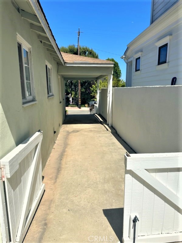 This is a View Looking from the Rear of the Driveway out towards the Street