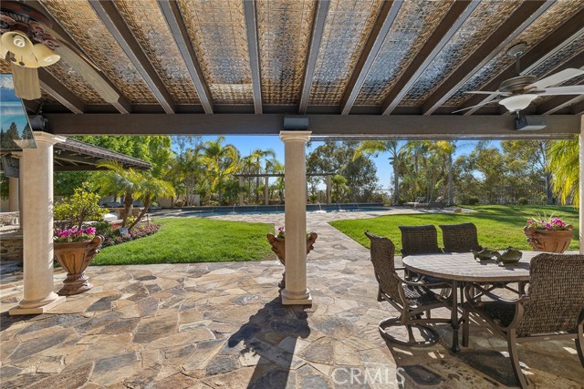 Covered patio.