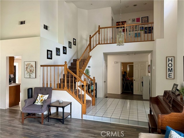 High ceilings in living room