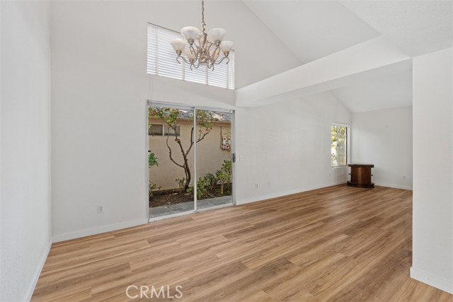 Vaulted Ceilings in Living and Dining Rooms