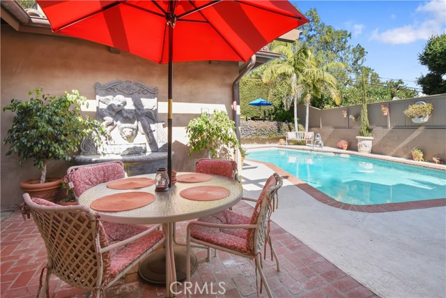 Patio pool area