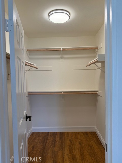 Walk-in closet in primary bedroom