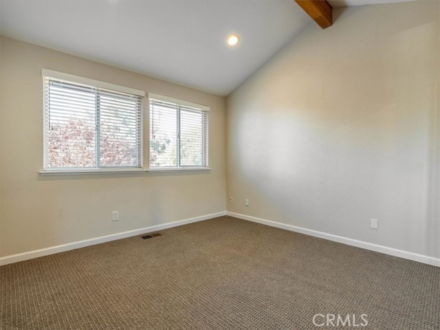 An upstairs guest bedroom.