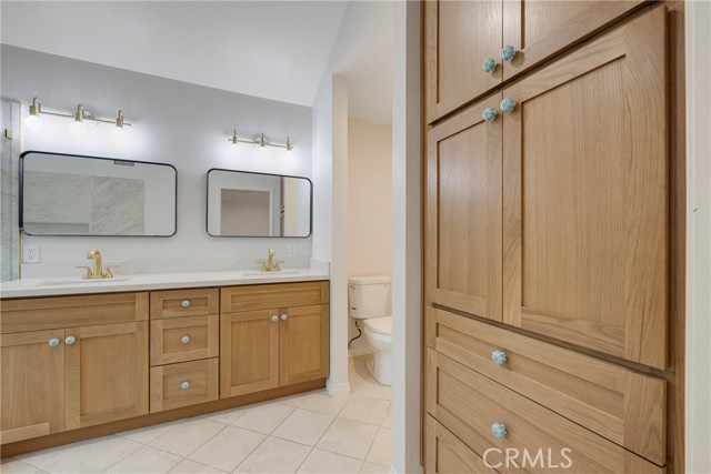 An abundance of storage in the primary ensuite