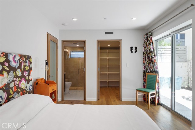 Downstairs Bedroom walk in closet and Bath