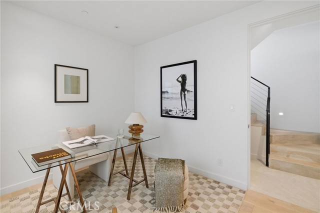 3rd bedroom staged as office